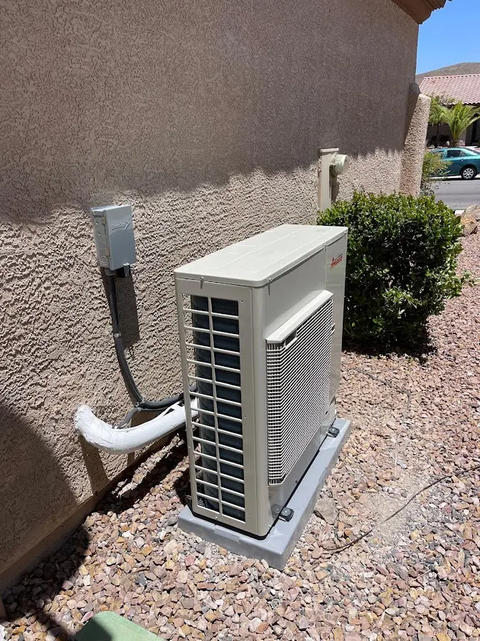 Residential air conditioning condenser unit in Westport